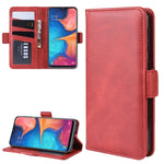 Custodia per cellulare in pelle con supporto a portafoglio per Galaxy A20E ， con portafoglio, supporto e slot per carte, For Galaxy A20E