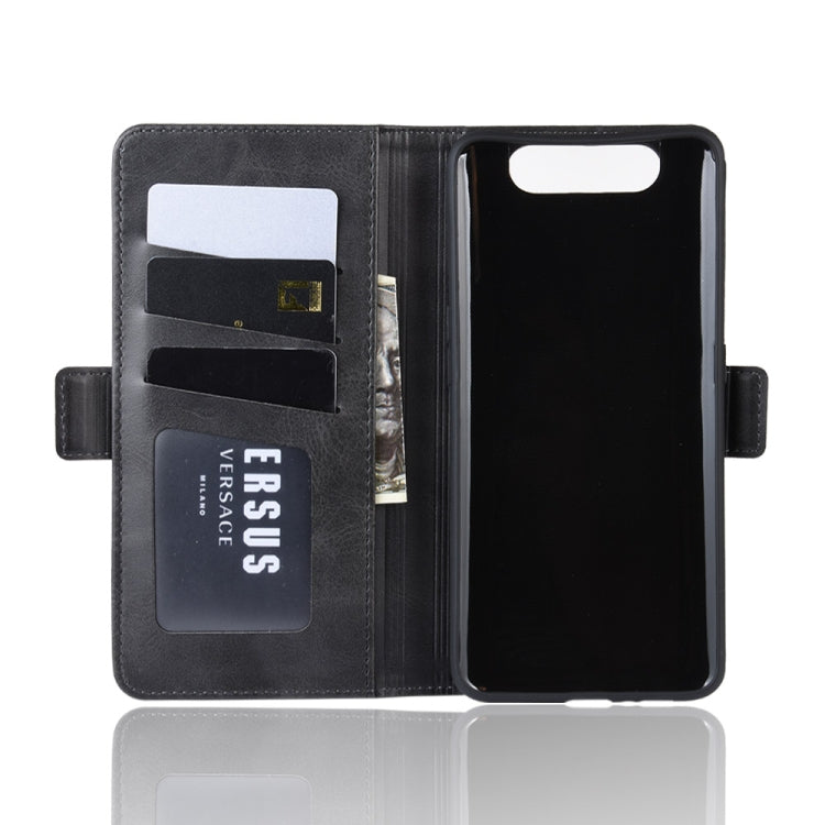 Custodia per cellulare in pelle con supporto a portafoglio per Galaxy A80/A90 ， con portafoglio, supporto e slot per carte, For Galaxy A80