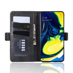 Custodia per cellulare in pelle con supporto a portafoglio per Galaxy A80/A90 ， con portafoglio, supporto e slot per carte, For Galaxy A80
