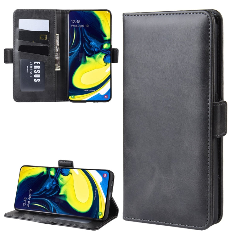 Custodia per cellulare in pelle con supporto a portafoglio per Galaxy A80/A90 ， con portafoglio, supporto e slot per carte, For Galaxy A80
