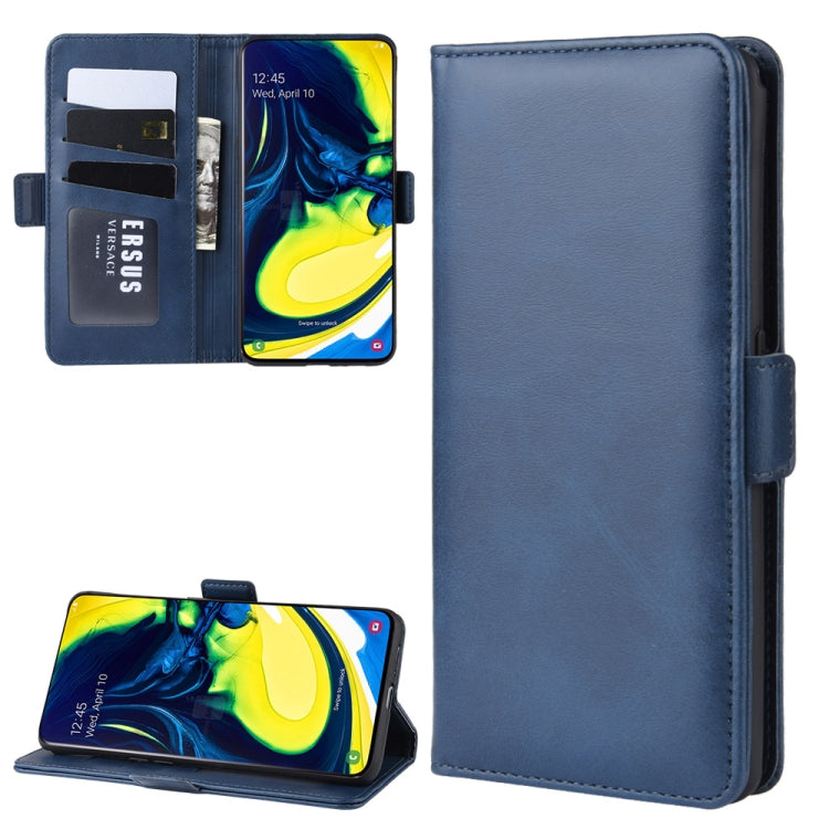 Custodia per cellulare in pelle con supporto a portafoglio per Galaxy A80/A90 ， con portafoglio, supporto e slot per carte, For Galaxy A80