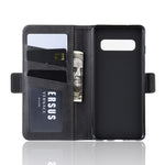 Custodia per cellulare in pelle con supporto a portafoglio per Galaxy S10 ， con portafoglio, supporto e slot per carte, For Galaxy S10