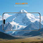 Pellicola in vetro temperato ENKAY con colla addensata, senza bordi bianchi, durezza 9H, bordo ad arco grande, ad alto contenuto di alluminio e silicio., For iPhone 17 Pro Max, For iPhone 17 Pro, For iPhone 17, For iPhone Air