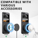 Custodia per telefono Suteni G3 Oil Wax con rotazione a 360° e supporto MagSafe., For Galaxy Z Flip5