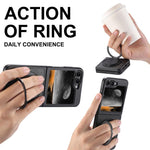 Custodia per telefono Suteni G3 Oil Wax con rotazione a 360° e supporto MagSafe., For Galaxy Z Flip5