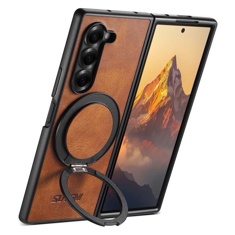 Custodia per telefono Suteni G3 Oil Wax con rotazione a 360° e supporto MagSafe., For Galaxy Z Fold8 Ultra 5G, For Galaxy Z Flip8 5G, For Galaxy Z Fold7 5G, For Galaxy Z Flip7 5G, For Galaxy Z Flip6, For Galaxy Z Fold6, For Galaxy Z Fold5              ...