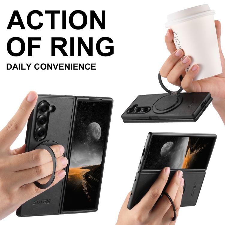 Custodia per telefono Suteni G3 Oil Wax con rotazione a 360° e supporto MagSafe., For Galaxy Z Fold8 Ultra 5G, For Galaxy Z Flip8 5G, For Galaxy Z Fold7 5G, For Galaxy Z Flip7 5G, For Galaxy Z Flip6, For Galaxy Z Fold6, For Galaxy Z Fold5              ...