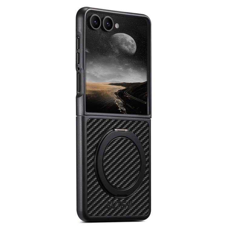 Custodia per telefono Suteni G3 in pelle e fibra di carbonio con rotazione a 360° e MagSafe., For Galaxy Z Fold8 Ultra 5G, For Galaxy Z Fold7 5G, For Galaxy Z Flip7 5G, For Galaxy Z Flip6, For Galaxy Z Fold6, For Galaxy Z Fold5, For Galaxy Z Flip5