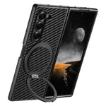 Custodia per telefono Suteni G3 in pelle e fibra di carbonio con rotazione a 360° e MagSafe., For Galaxy Z Fold8 Ultra 5G, For Galaxy Z Fold7 5G, For Galaxy Z Flip7 5G, For Galaxy Z Flip6, For Galaxy Z Fold6, For Galaxy Z Fold5, For Galaxy Z Flip5