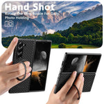 Custodia per telefono Suteni G3 in pelle e fibra di carbonio con rotazione a 360° e MagSafe., For Galaxy Z Fold8 Ultra 5G, For Galaxy Z Fold7 5G, For Galaxy Z Flip7 5G, For Galaxy Z Flip6, For Galaxy Z Fold6, For Galaxy Z Fold5, For Galaxy Z Flip5