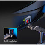 Supporto da scrivania per monitor curvo 32-60 pollici