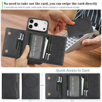 Custodia per telefono in pelle Kalebol con chiusura magnetica MagSafe a tre ante., For iPhone 17 Pro Max, For iPhone 17 Pro, For iPhone 17, For iPhone 17 Air