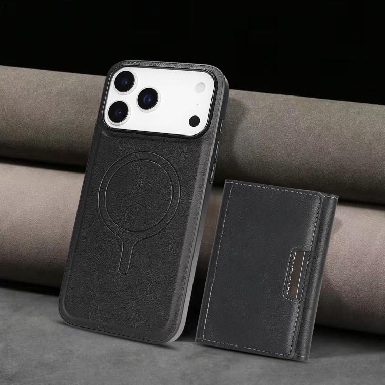 Custodia per telefono in pelle Kalebol con chiusura magnetica MagSafe a tre ante., For iPhone 17 Pro Max, For iPhone 17 Pro, For iPhone 17, For iPhone 17 Air