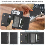 Custodia per telefono in pelle Kalebol con chiusura magnetica MagSafe a tre ante., For iPhone Fold, For iPhone 18 Pro, For iPhone 18 Pro Max, For iPhone 17e / 16e