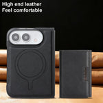 Custodia per telefono in pelle Kalebol con chiusura magnetica MagSafe a tre ante., For iPhone Fold, For iPhone 18 Pro, For iPhone 18 Pro Max, For iPhone 17e / 16e