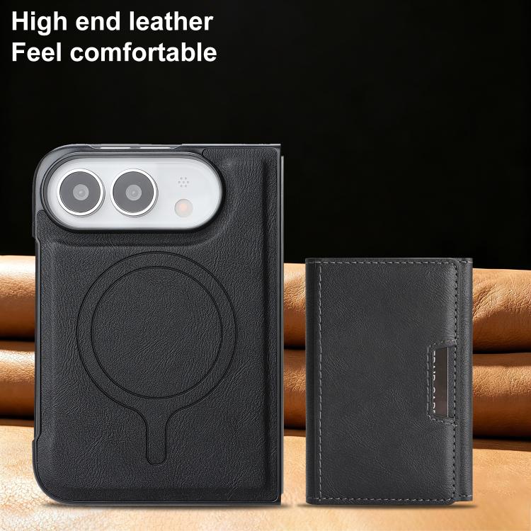 Custodia per telefono in pelle Kalebol con chiusura magnetica MagSafe a tre ante., For iPhone Fold, For iPhone 18 Pro, For iPhone 18 Pro Max, For iPhone 17e / 16e