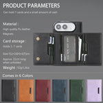 Custodia per telefono in pelle Kalebol con chiusura magnetica MagSafe a tre ante., For iPhone Fold, For iPhone 18 Pro, For iPhone 18 Pro Max, For iPhone 17e / 16e