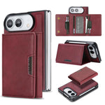 Custodia per telefono in pelle Kalebol con chiusura magnetica MagSafe a tre ante., For iPhone Fold, For iPhone 18 Pro, For iPhone 18 Pro Max, For iPhone 17e / 16e