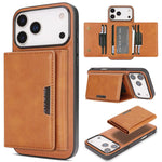 Custodia per telefono in pelle Kalebol con chiusura magnetica MagSafe a tre ante., For iPhone Fold, For iPhone 18 Pro, For iPhone 18 Pro Max, For iPhone 17e / 16e