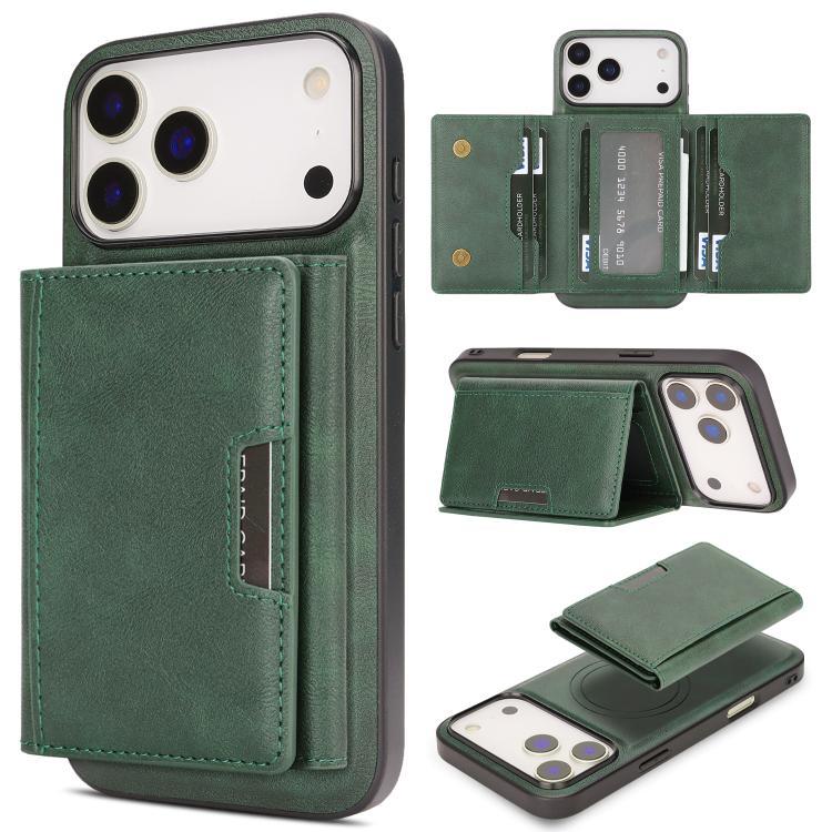 Custodia per telefono in pelle Kalebol con chiusura magnetica MagSafe a tre ante., For iPhone Fold, For iPhone 18 Pro, For iPhone 18 Pro Max, For iPhone 17e / 16e