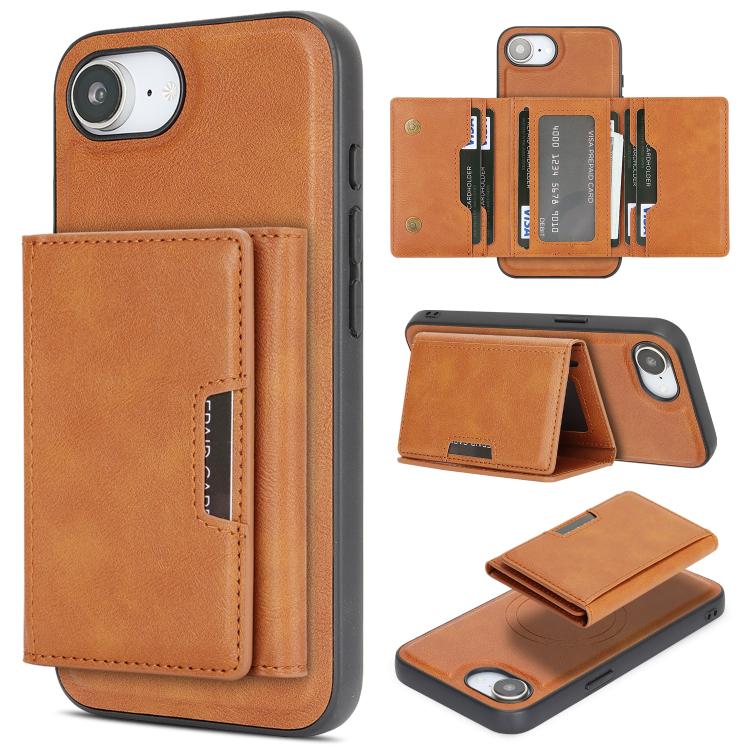 Custodia per telefono in pelle Kalebol con chiusura magnetica MagSafe a tre ante., For iPhone Fold, For iPhone 18 Pro, For iPhone 18 Pro Max, For iPhone 17e / 16e