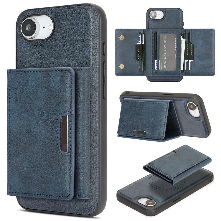 Custodia per telefono in pelle Kalebol con chiusura magnetica MagSafe a tre ante., For iPhone Fold, For iPhone 18 Pro, For iPhone 18 Pro Max, For iPhone 17e / 16e
