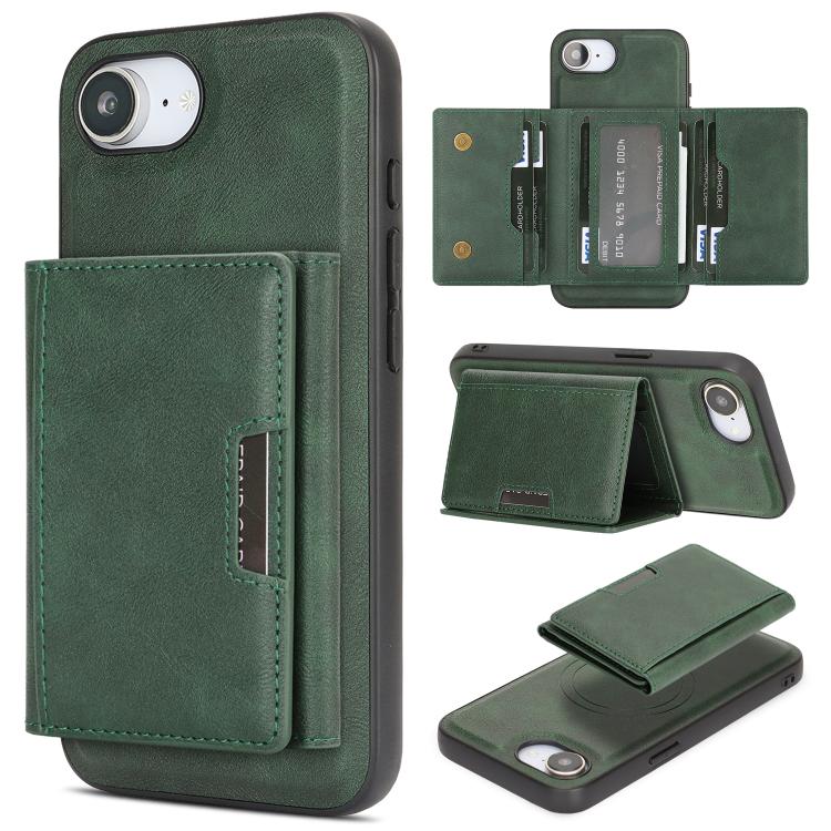 Custodia per telefono in pelle Kalebol con chiusura magnetica MagSafe a tre ante., For iPhone Fold, For iPhone 18 Pro, For iPhone 18 Pro Max, For iPhone 17e / 16e