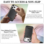 Custodia magnetica in pelle con porta carte per iPhone 17