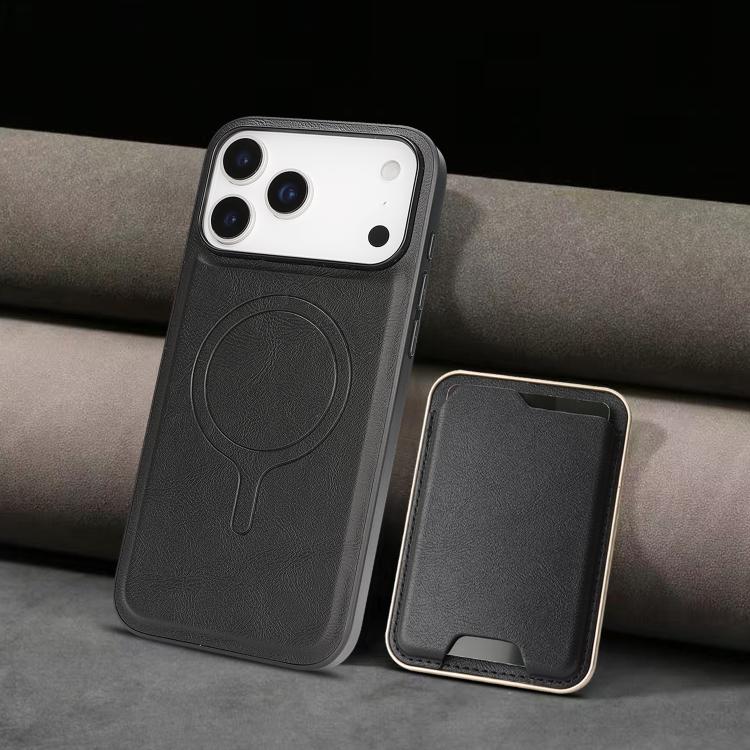 Custodia magnetica in pelle con porta carte per iPhone 17