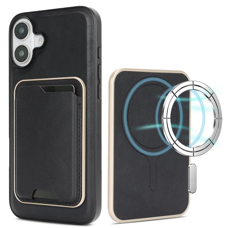 Custodia magnetica in pelle con porta carte per iPhone 17