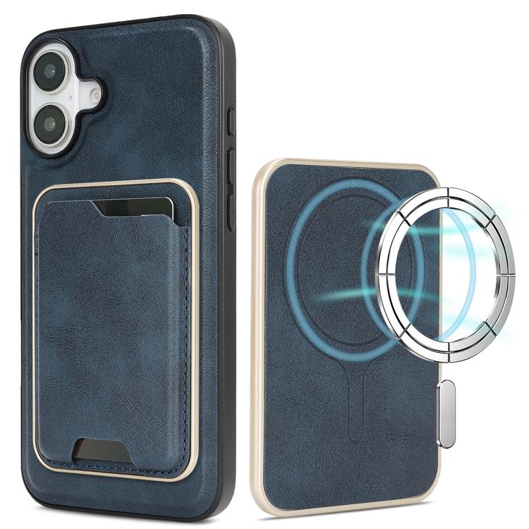 Custodia magnetica in pelle con porta carte per iPhone 17