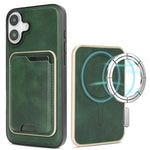 Custodia magnetica in pelle con porta carte per iPhone 17