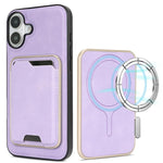 Custodia magnetica in pelle con porta carte per iPhone 17