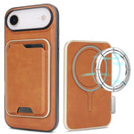 Custodia magnetica in pelle con porta carte per iPhone 17