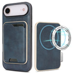 Custodia magnetica in pelle con porta carte per iPhone 17