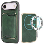 Custodia magnetica in pelle con porta carte per iPhone 17