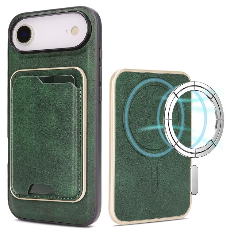 Custodia magnetica in pelle con porta carte per iPhone 17