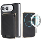 Custodia portafoglio magnetica in pelle per iPhone