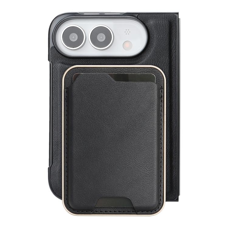 Custodia portafoglio magnetica in pelle per iPhone