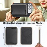 Custodia portafoglio magnetica in pelle per iPhone