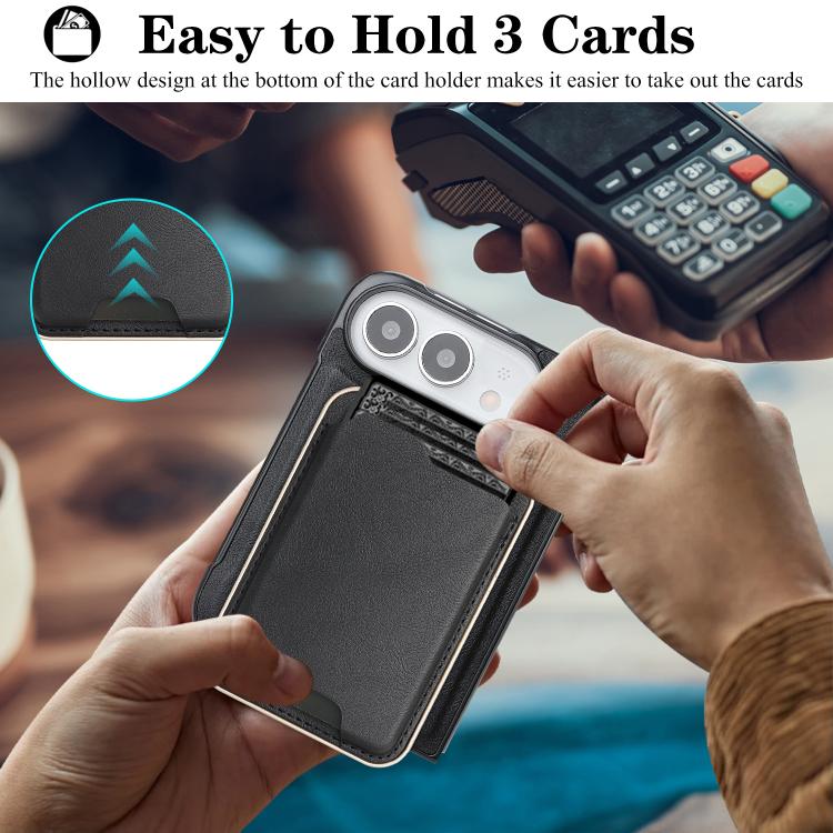 Custodia portafoglio magnetica in pelle per iPhone