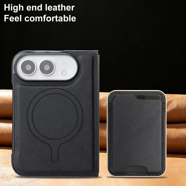 Custodia portafoglio magnetica in pelle per iPhone