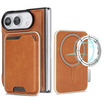 Custodia portafoglio magnetica in pelle per iPhone