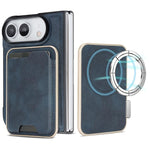 Custodia portafoglio magnetica in pelle per iPhone