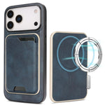 Custodia portafoglio magnetica in pelle per iPhone
