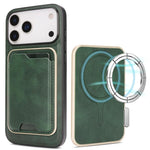 Custodia portafoglio magnetica in pelle per iPhone