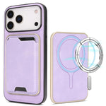 Custodia portafoglio magnetica in pelle per iPhone