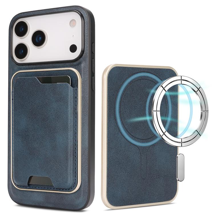 Custodia portafoglio magnetica in pelle per iPhone