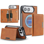 Custodia portafoglio in pelle Kalebol MagSafe per iPhone Fold