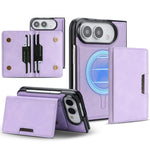 Custodia portafoglio in pelle Kalebol MagSafe per iPhone Fold